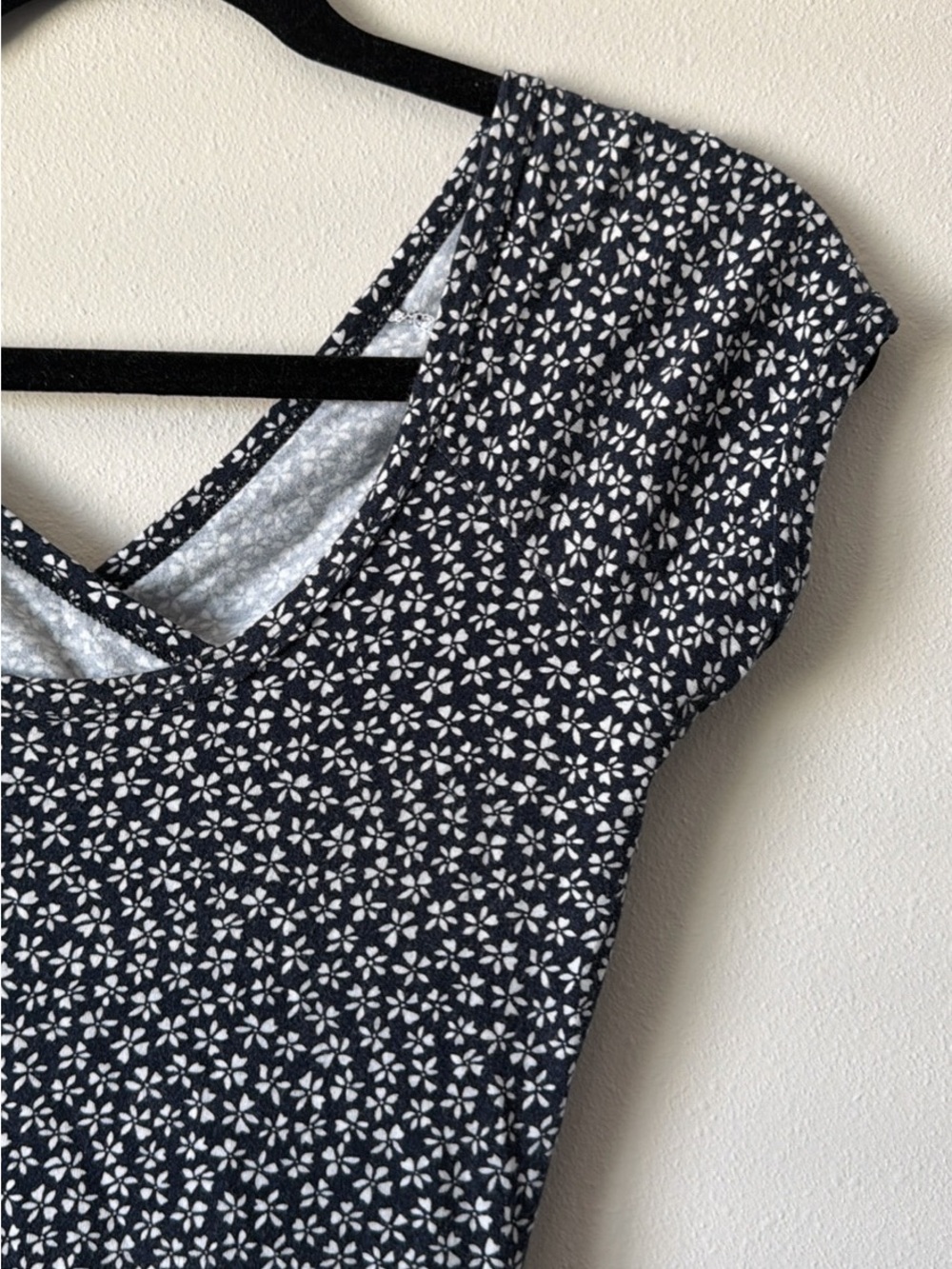 Brandy Melville Floral Fit-and-Flare Dress w/ Cross-Back - Picture 5 of 5
